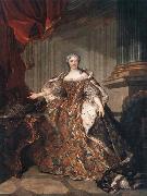Louis Tocque Marie Leczinska, Queen of France oil